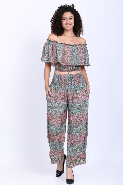 POLYSILK 2 PIECE PANT SET